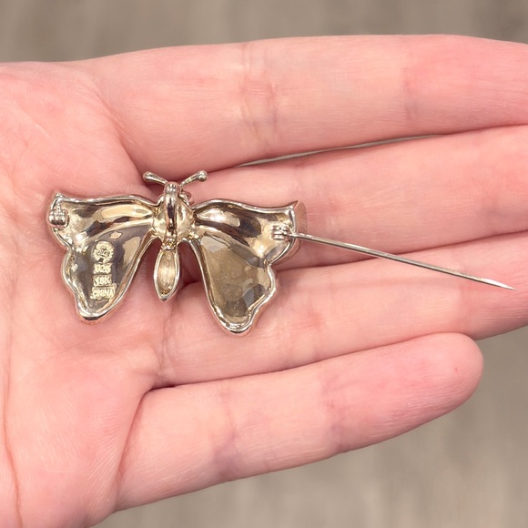 Grossbardt Southwestern Butterfly Pendant/Brooch, Colorful Inlay 925 18K Luxury - Picture 11 of 15